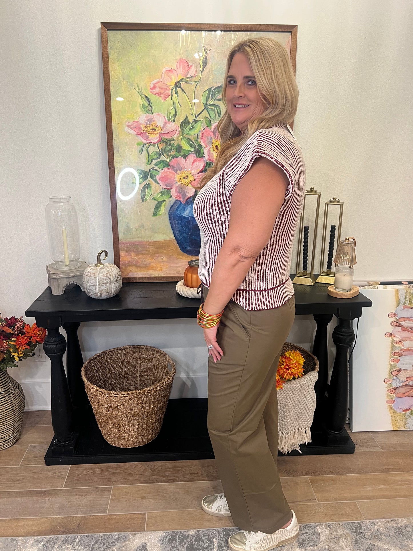 The Susie Maroon Sleeveless Sweater