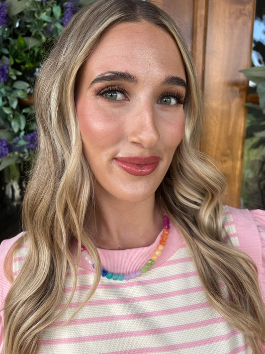 The Lucy Multi Gemstone Necklace