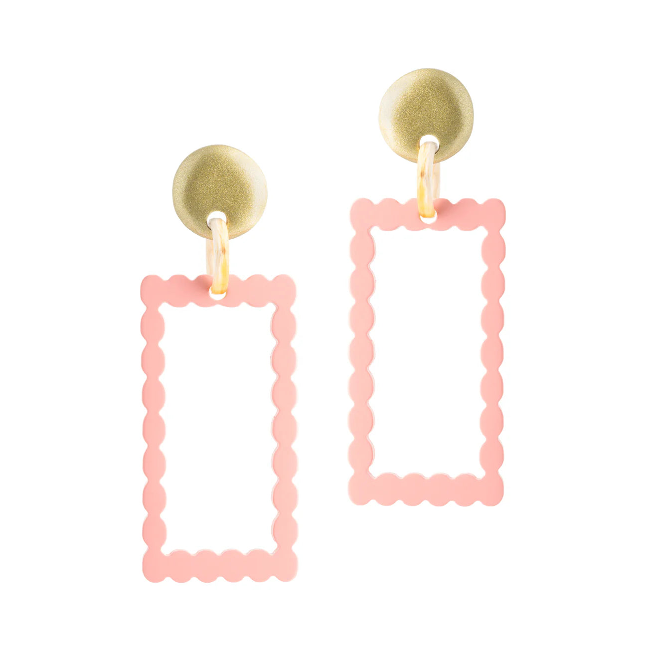 Blush Dot Dangles
