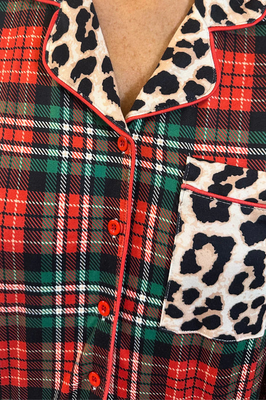 Wrapped in Safari Chic Ruffle Pajama Set