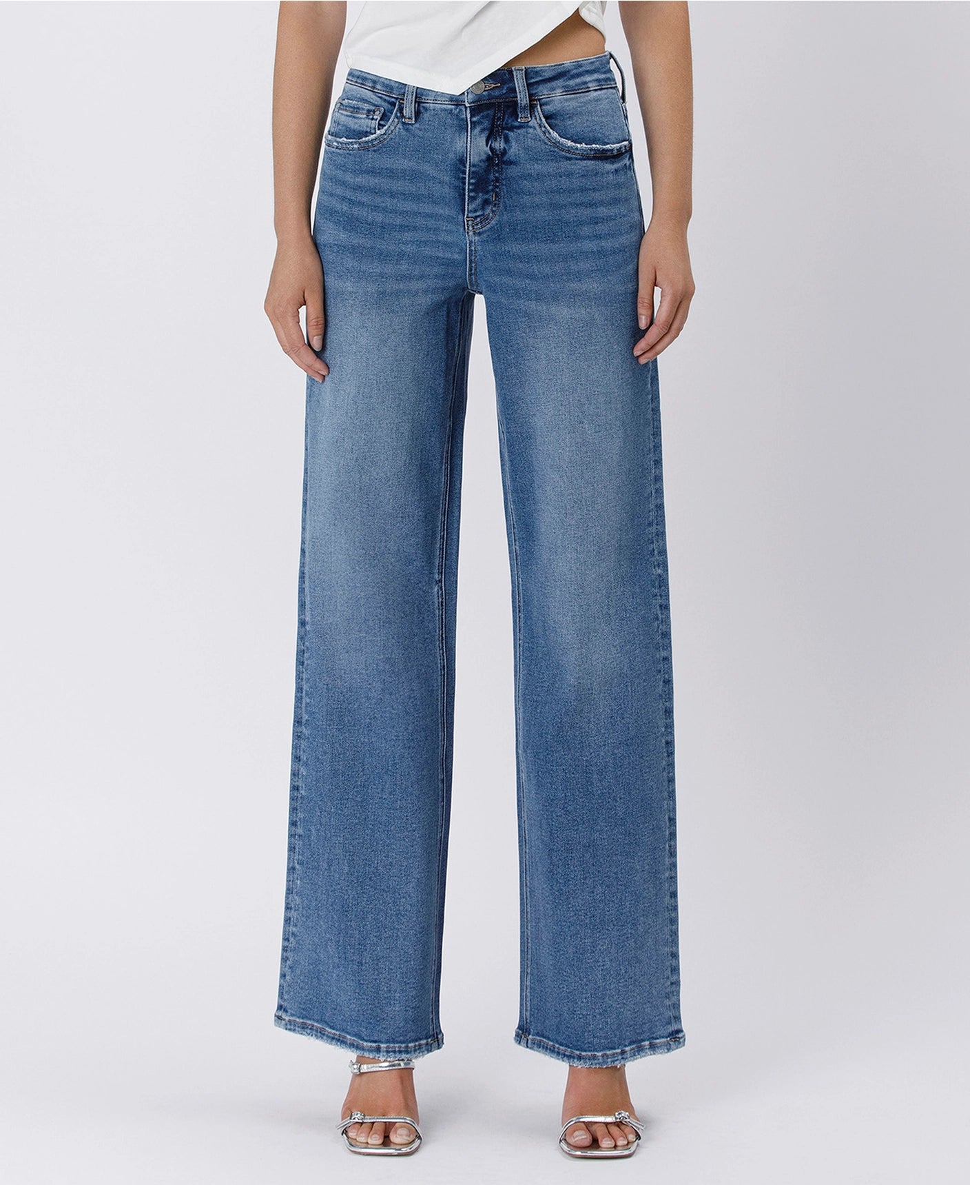The Linley Tummy Control Super High Rise Baggy Wide Jeans