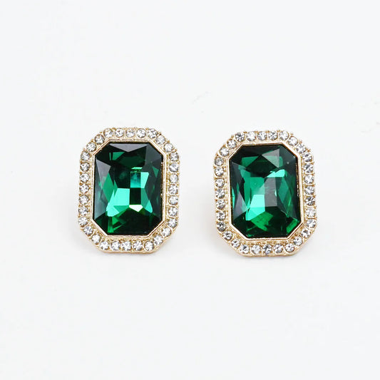 The Holli Holiday Stud Red/Green Earrings