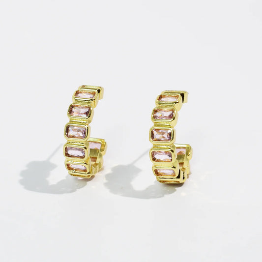 The Macy Spark Pink Hoops