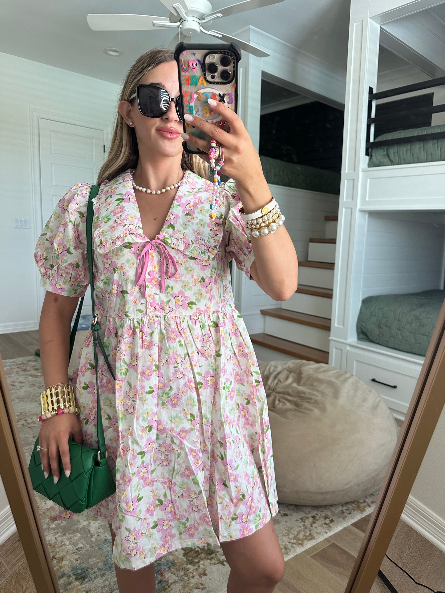 The Annie Sweet Bloom Babydoll Mini Dress