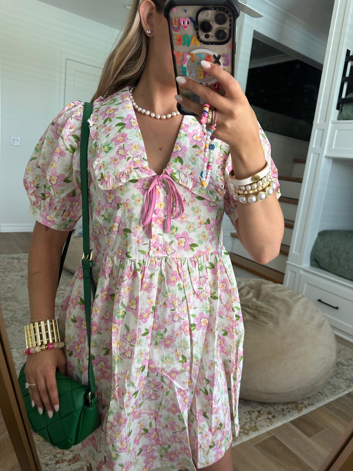 The Annie Sweet Bloom Babydoll Mini Dress