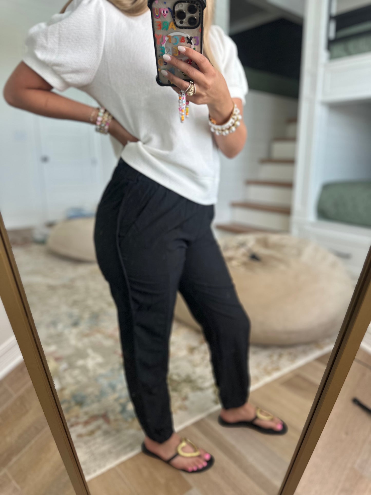 The Ronda Black High Waisted Cargo Active Joggers With Pockets