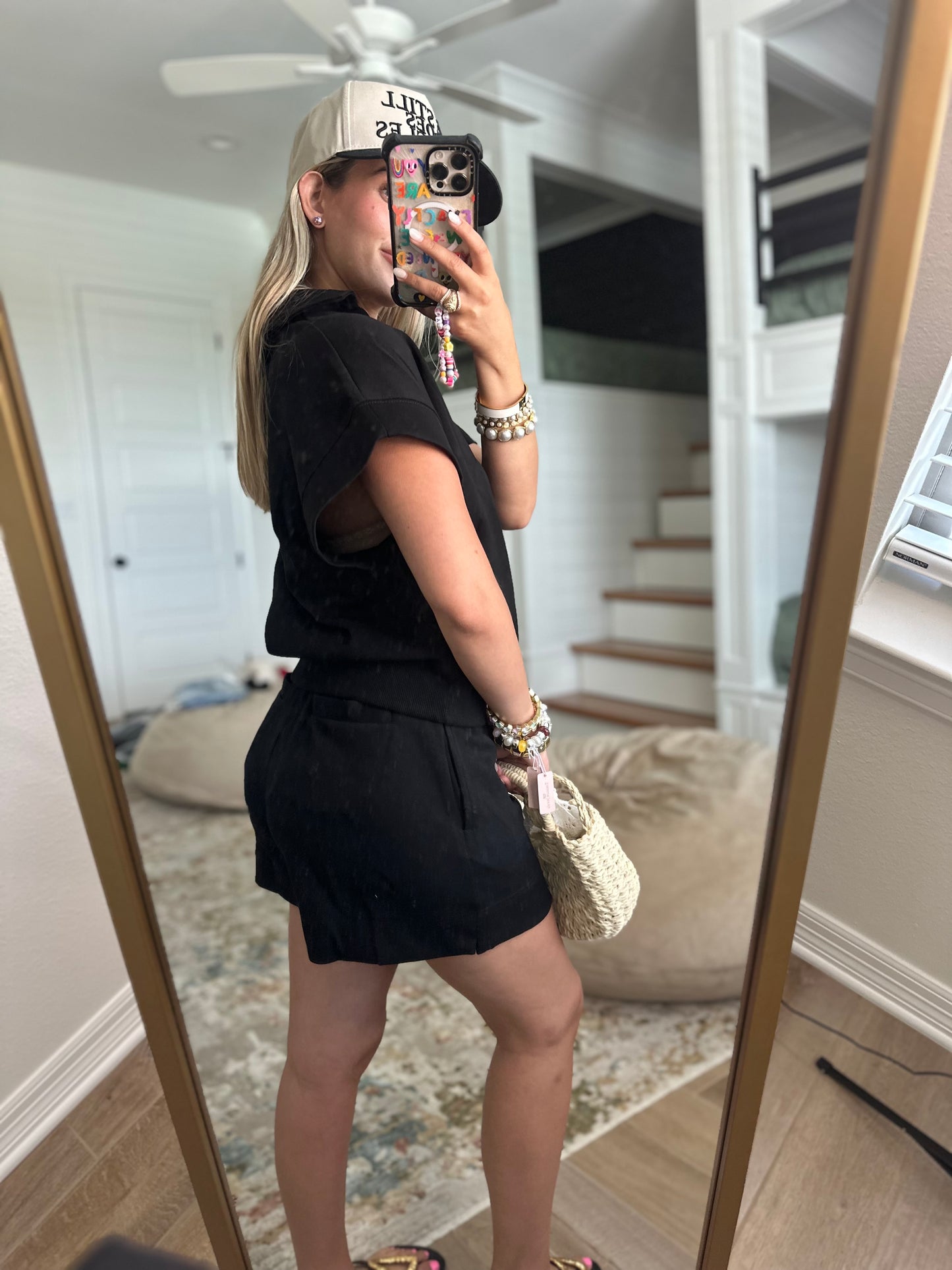 The Hailey Luxeknit Black Matching Set