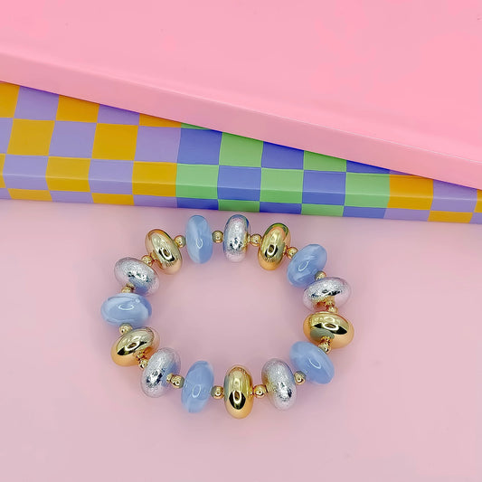 The Sky Frosted Blue Bracelet