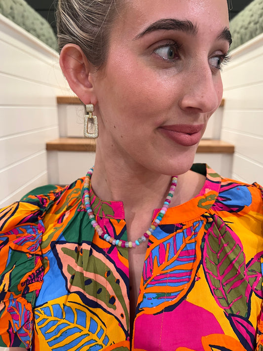 The Ashlin Confetti Gemstone Necklace