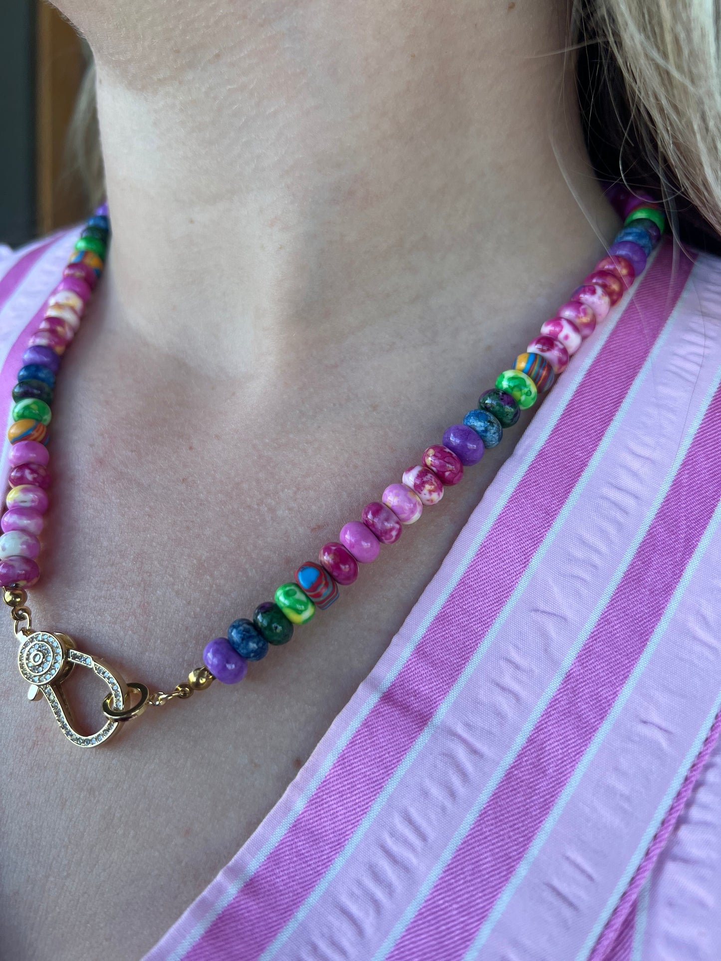 The Libby Cool Girl Gemstone Necklace