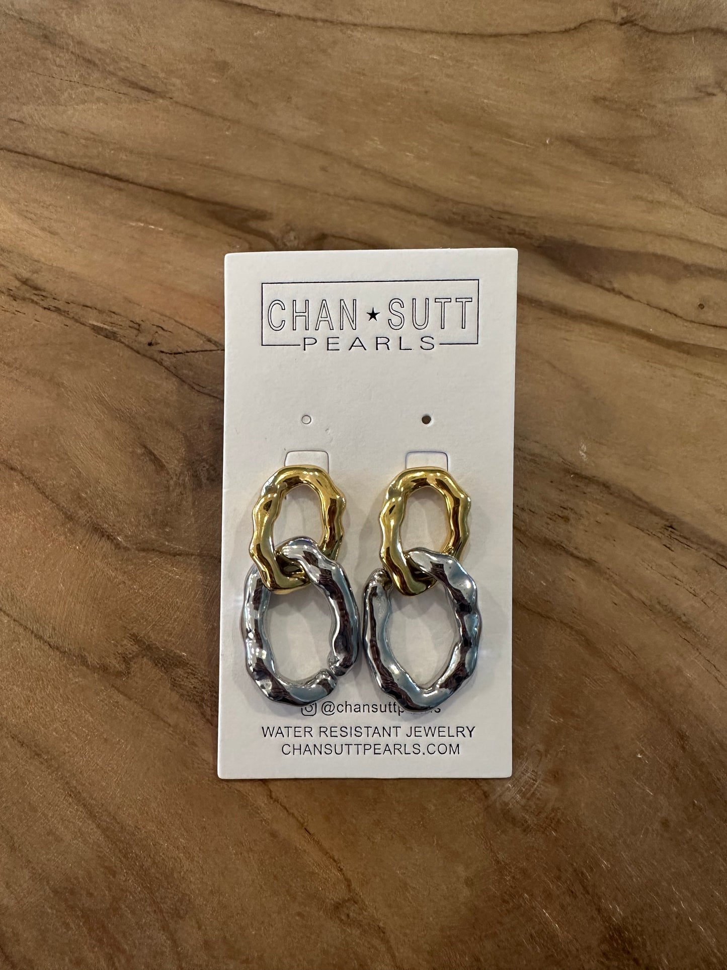 The Ella Gold & Silver Chain Earrings - Final Sale