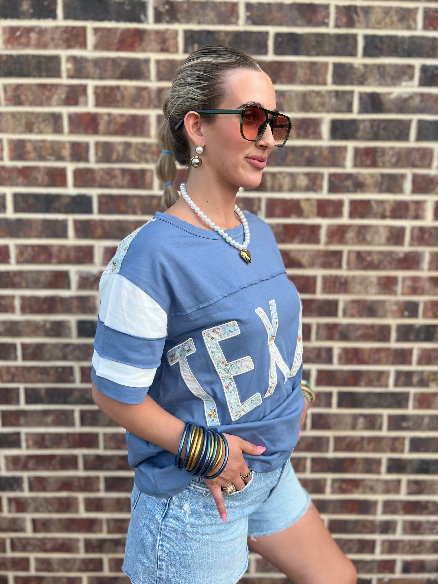 The Kylie Floral Print Texas Top