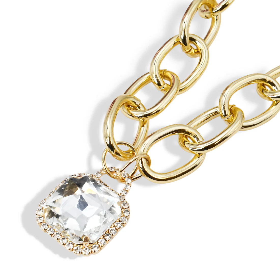 The Alycia Crystal Glamour Chunky Necklace