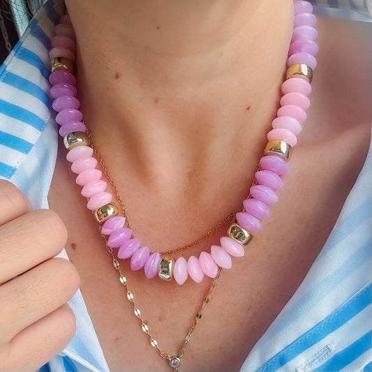 The Alysa Pastel Day Dream Beaded Necklace