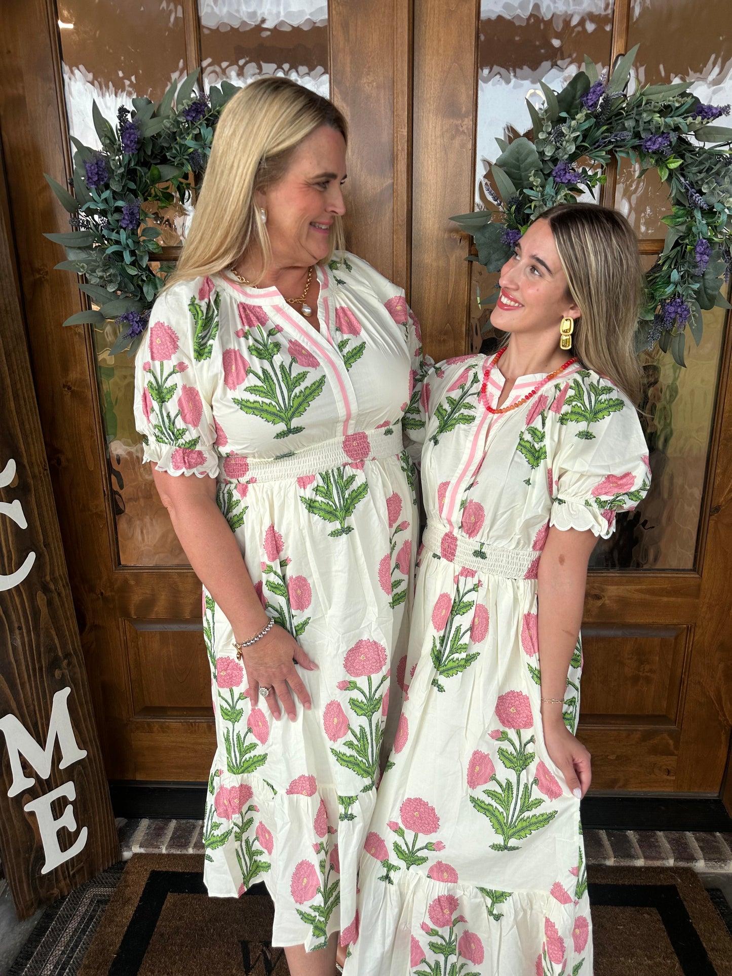 The Kassie Floral Smocked Midi Dress