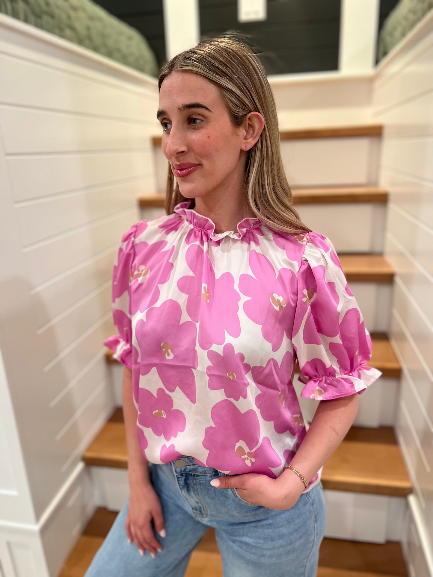 The Penny Purple Floral Top