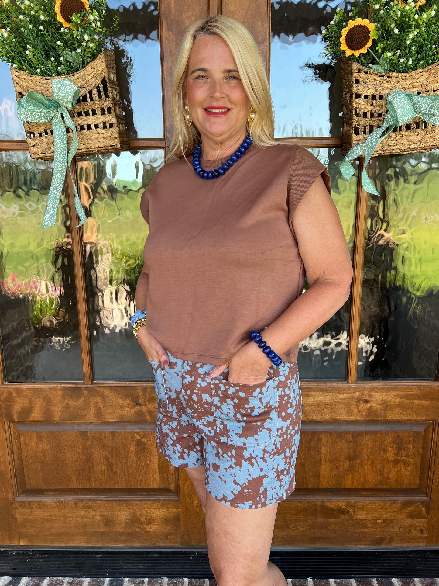 The Dawn Cow Print Shorts