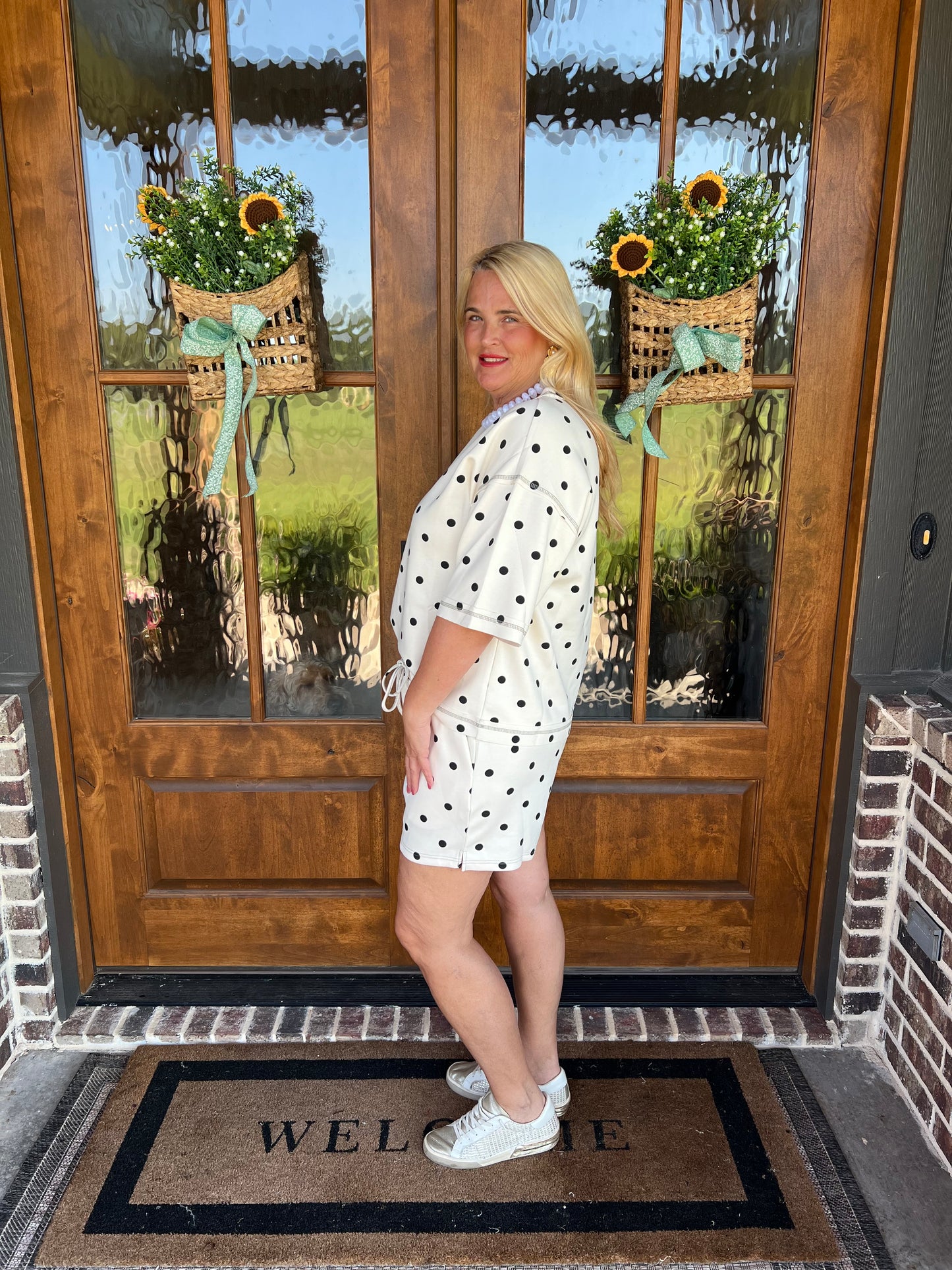 The Louise Polka Dot Short Set