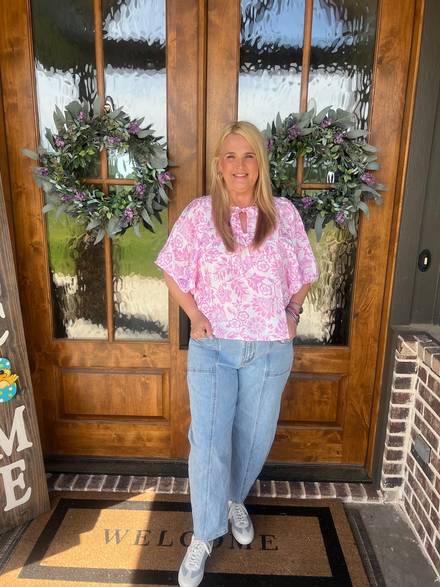 The Paisley Pink Floral Top
