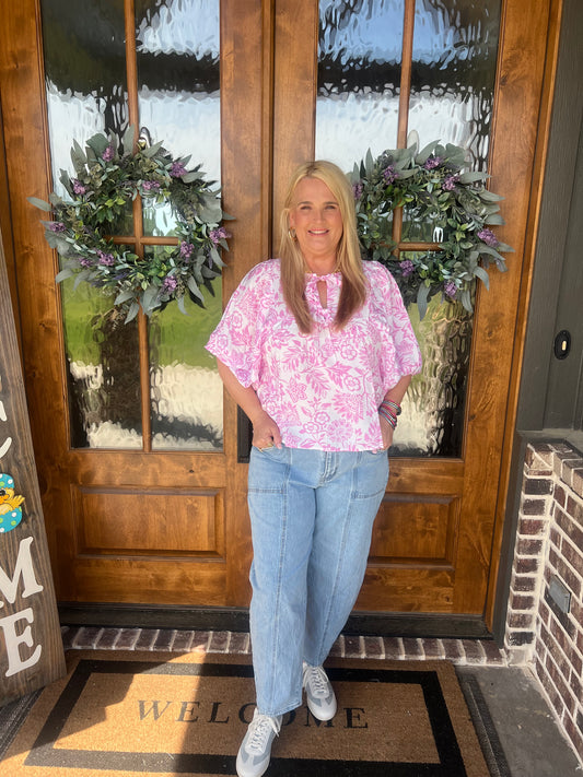 The Paisley Pink Floral Top