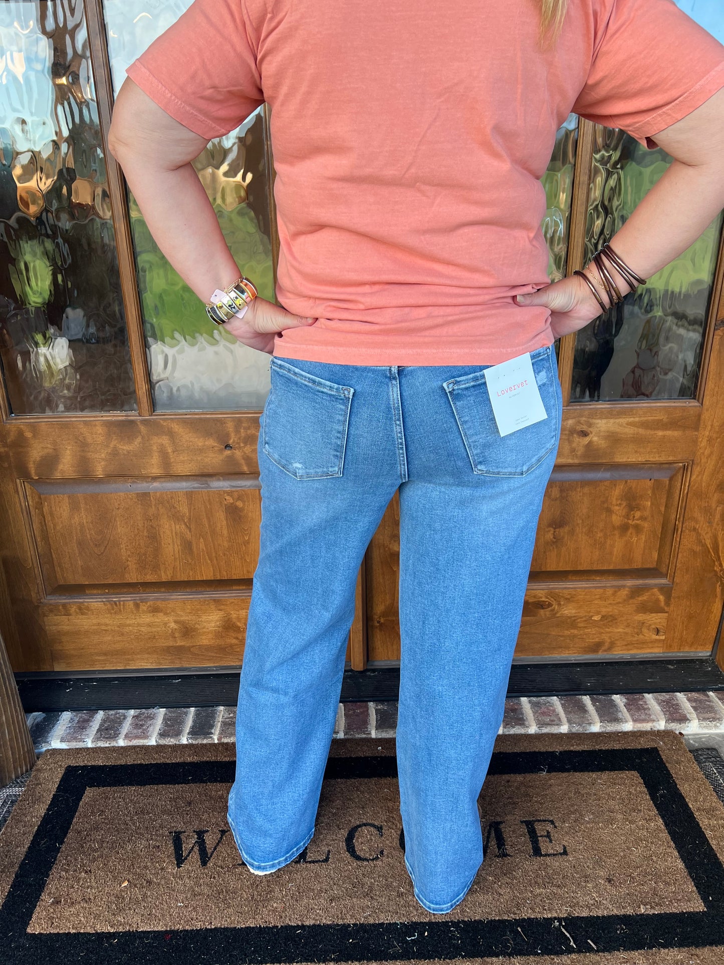 The Linley Tummy Control Super High Rise Baggy Wide Jeans