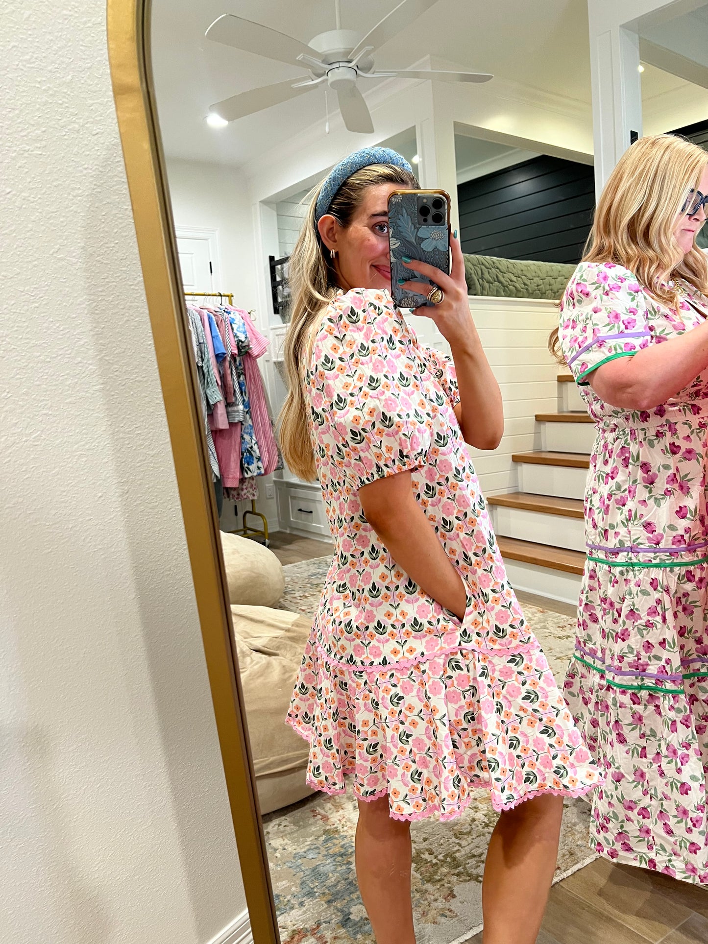 The Ellie Pink Floral Dress