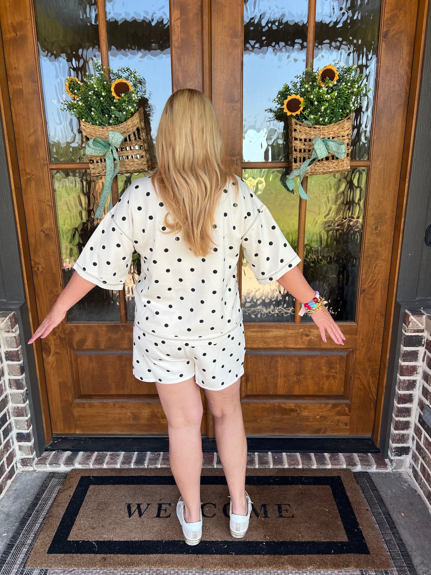 The Louise Polka Dot Short Set
