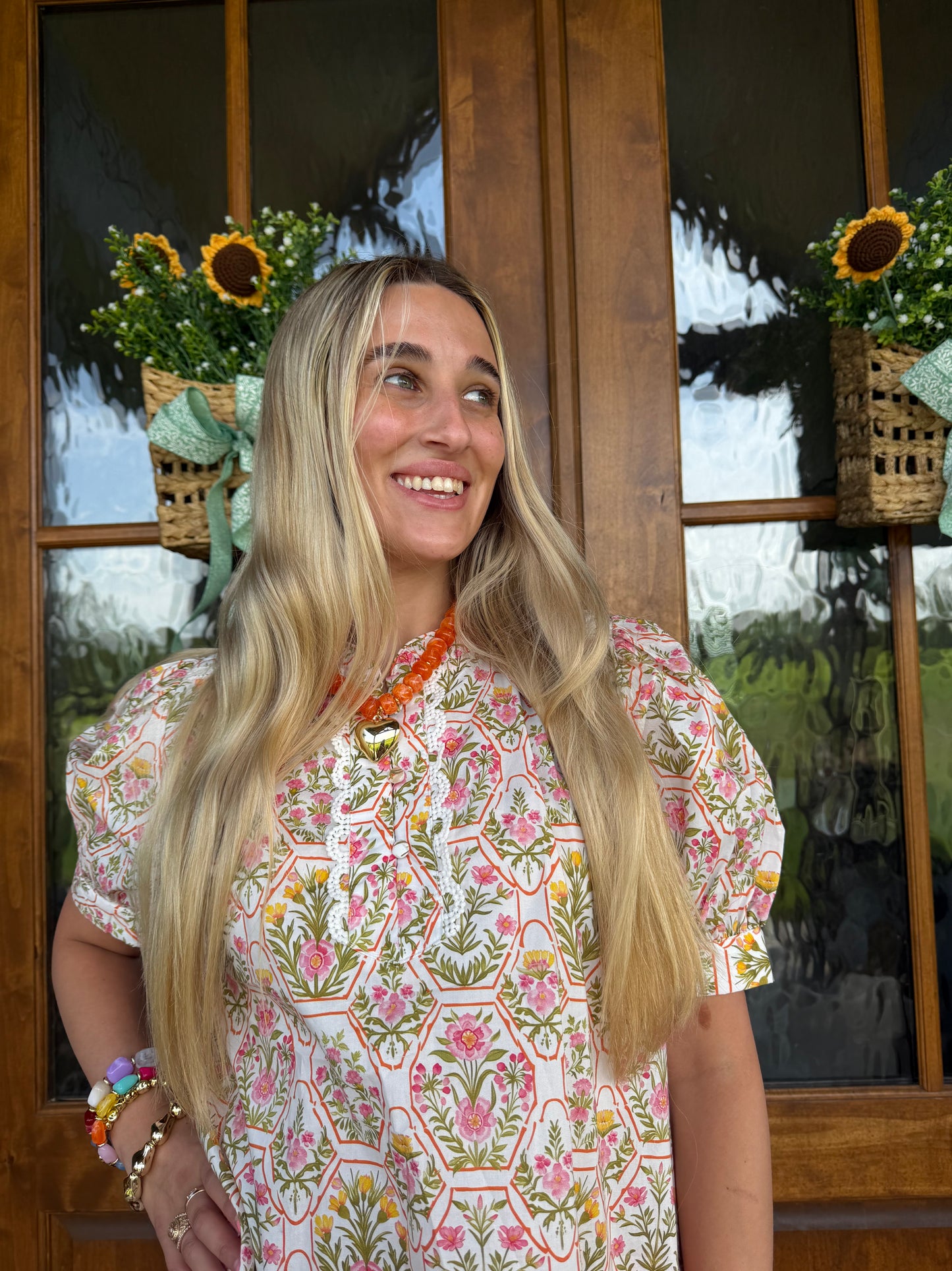 The Stacey White Floral Top