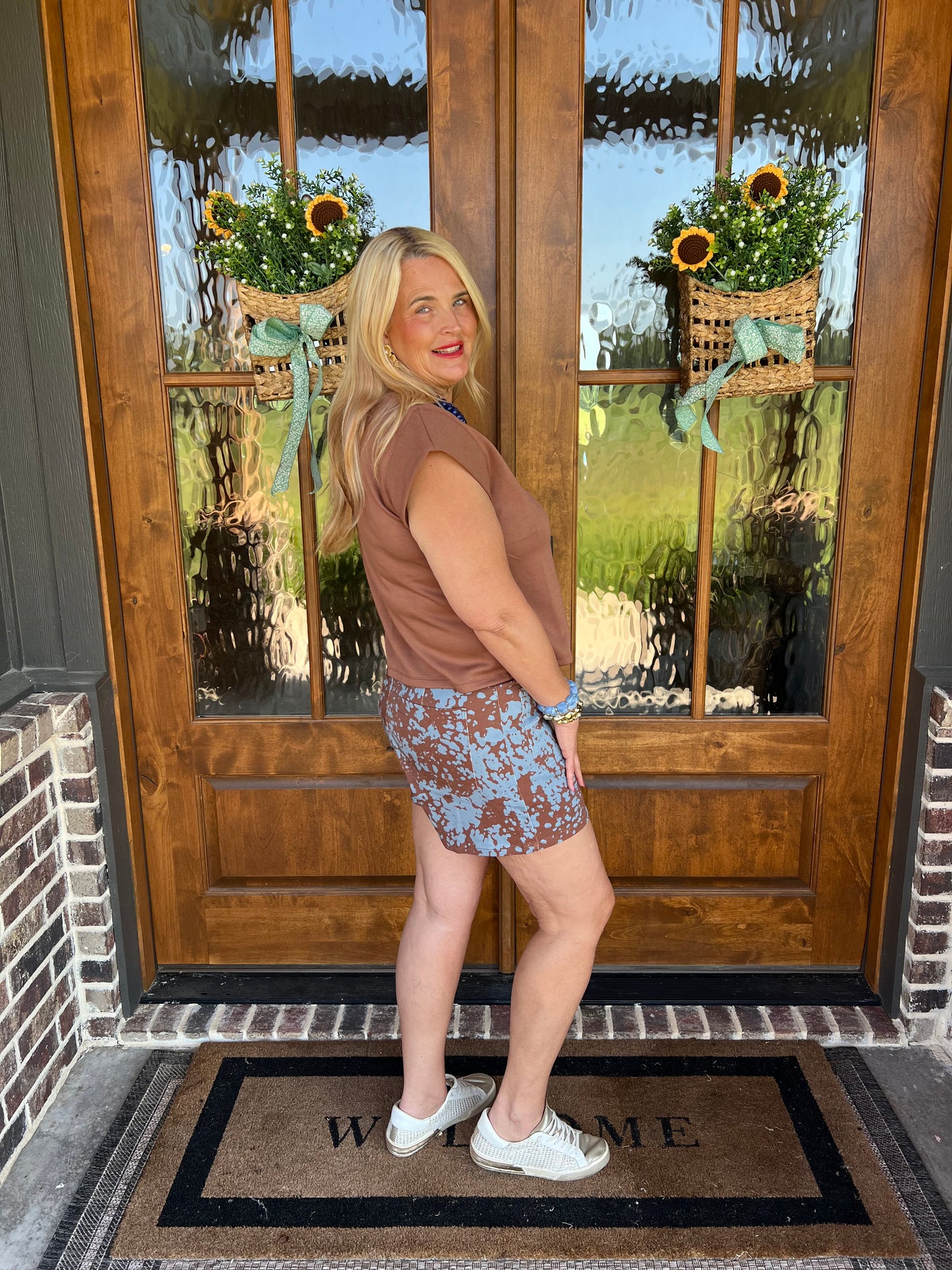 The Dawn Cow Print Shorts