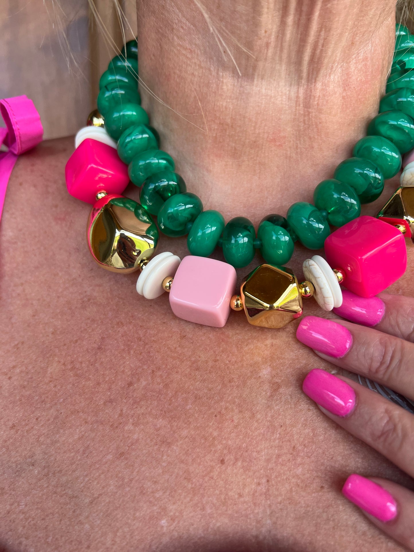 The Britney Blush & Bold Necklace