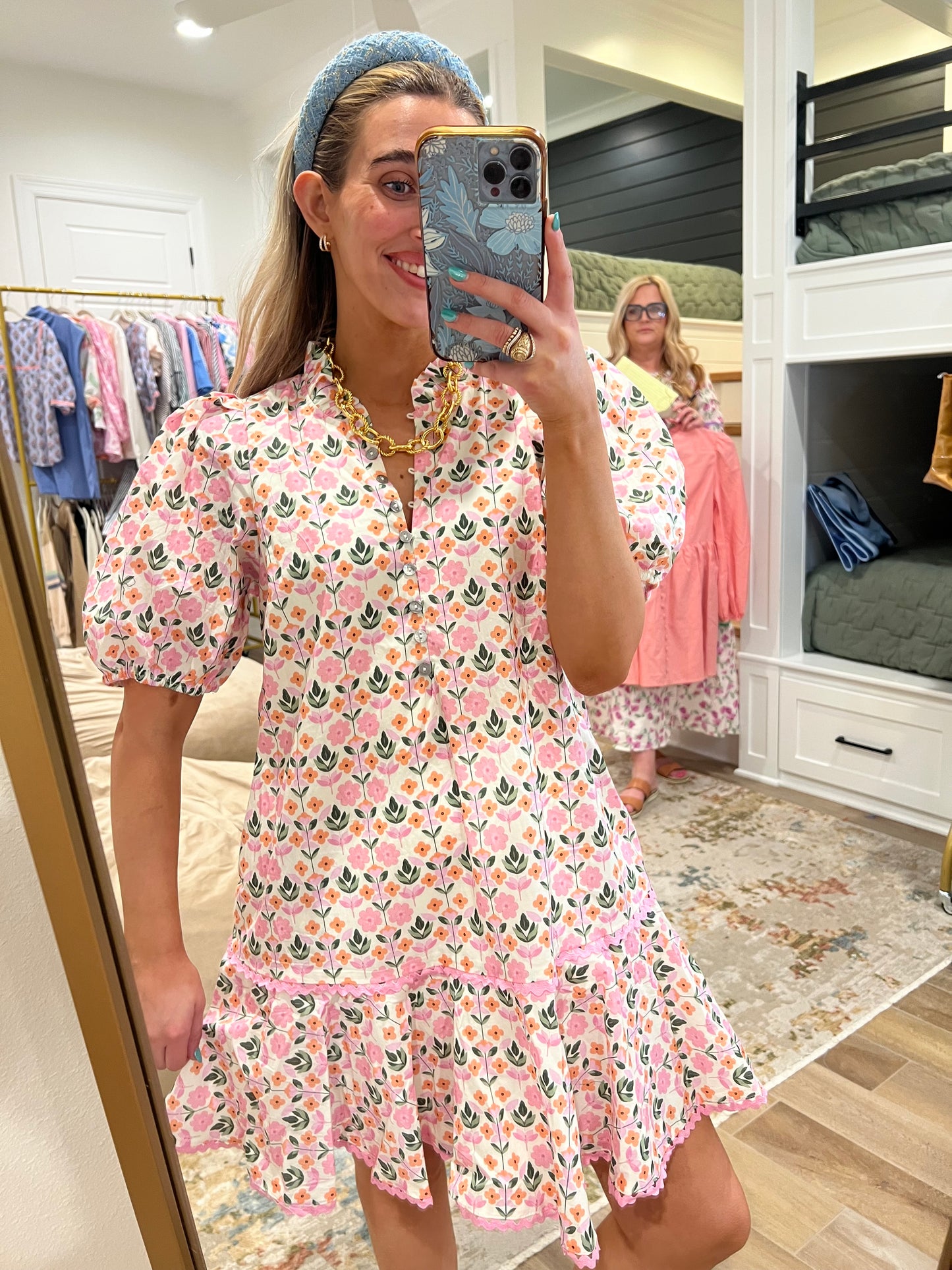 The Ellie Pink Floral Dress