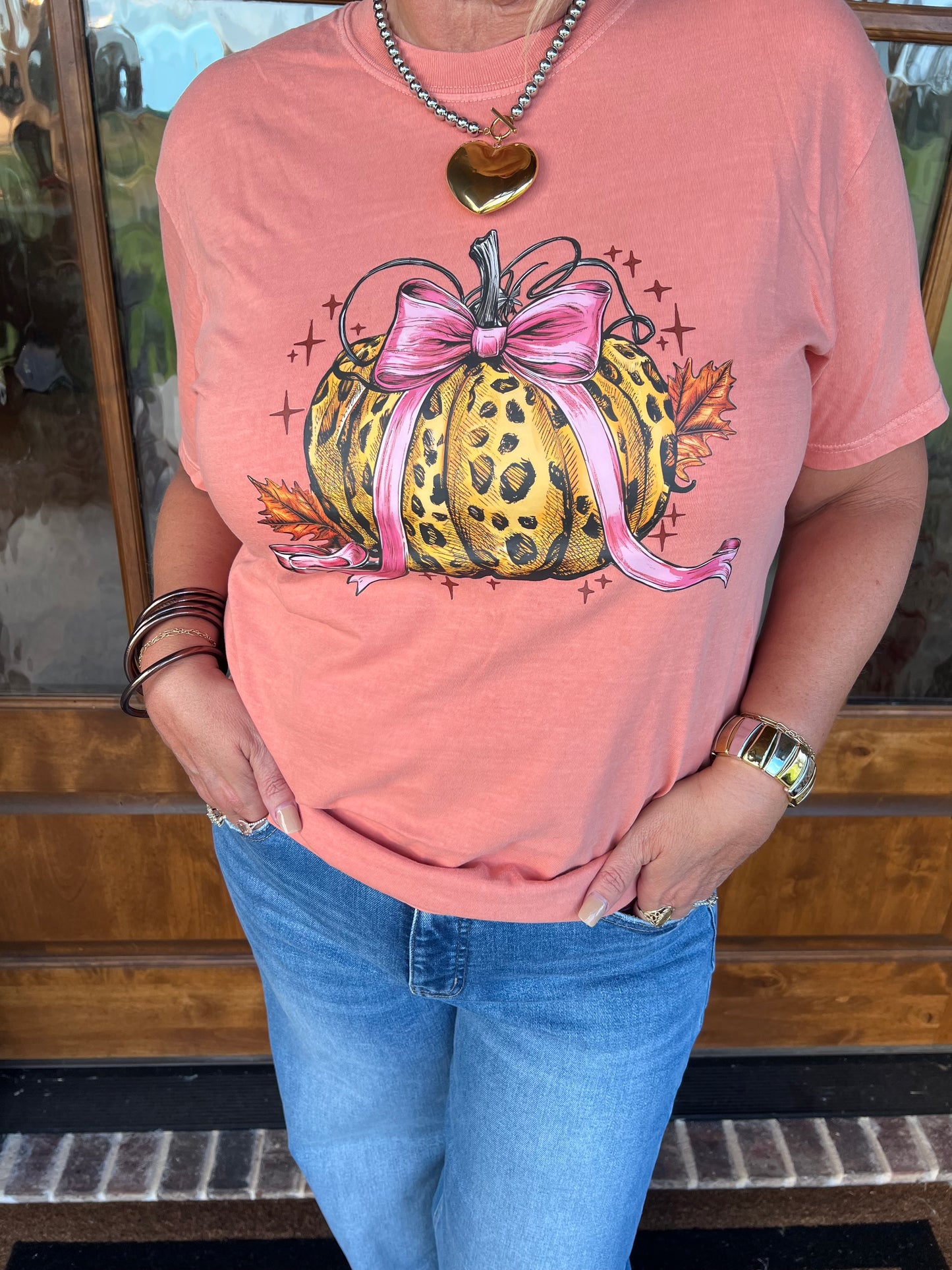 The Ava Cheetah Pumpkin Graphic Tee