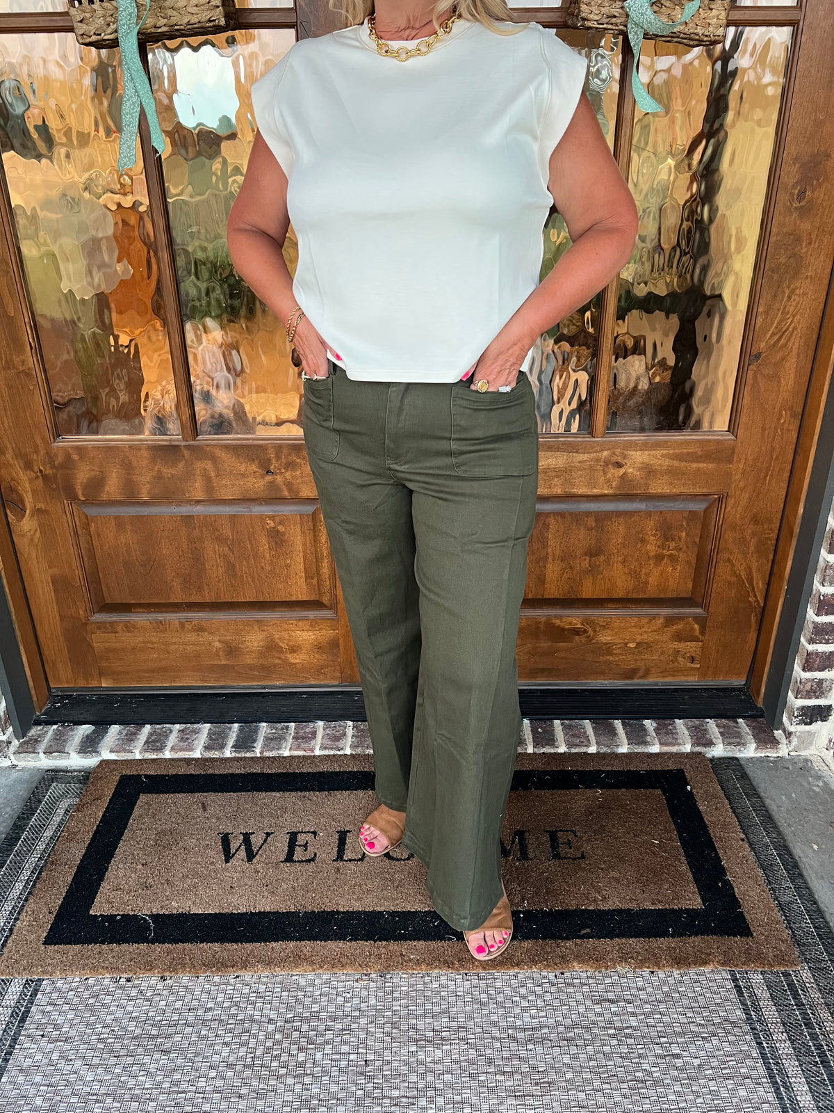 The Taylor Olive Green Pants