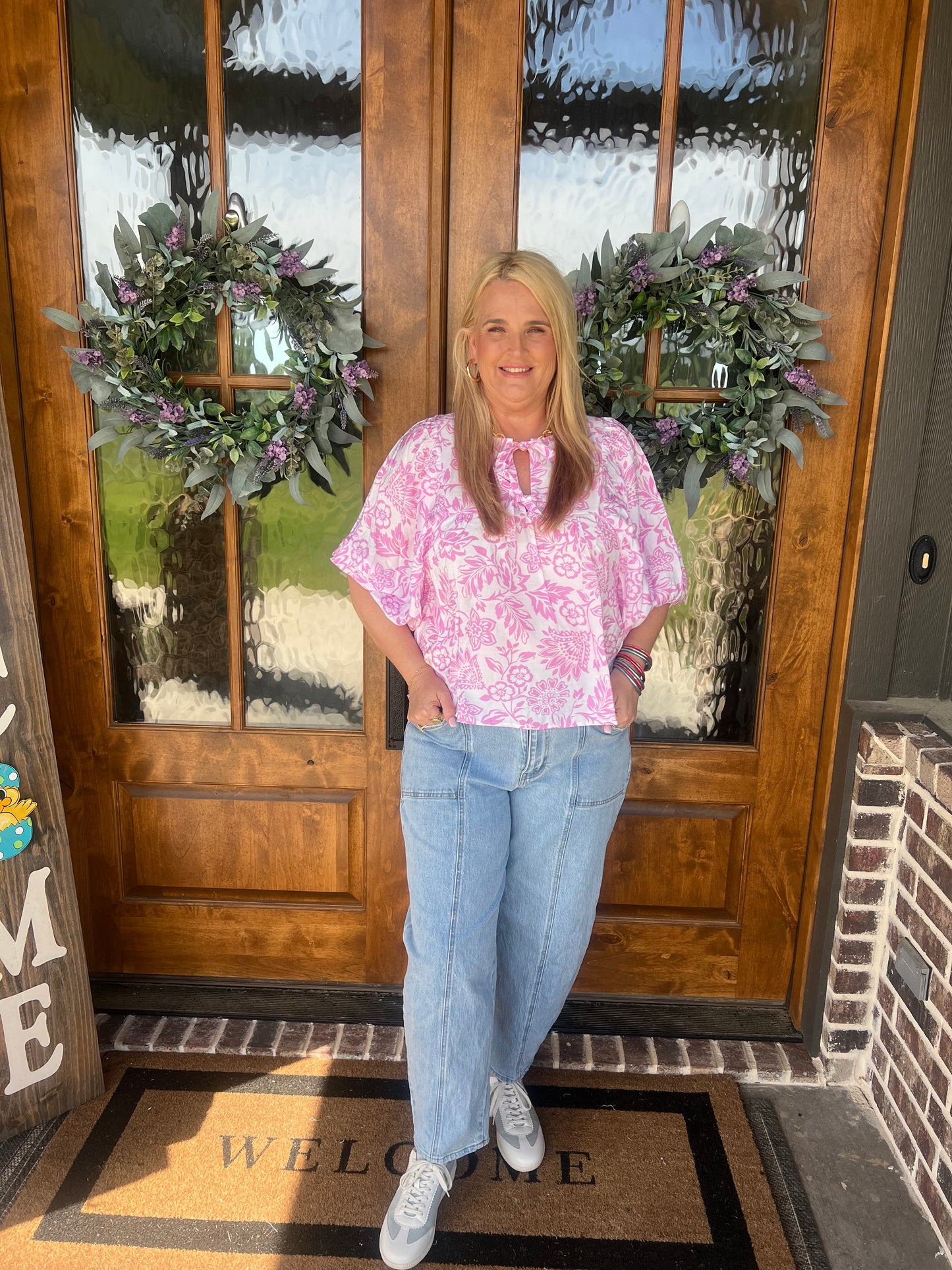 The Paisley Pink Floral Top
