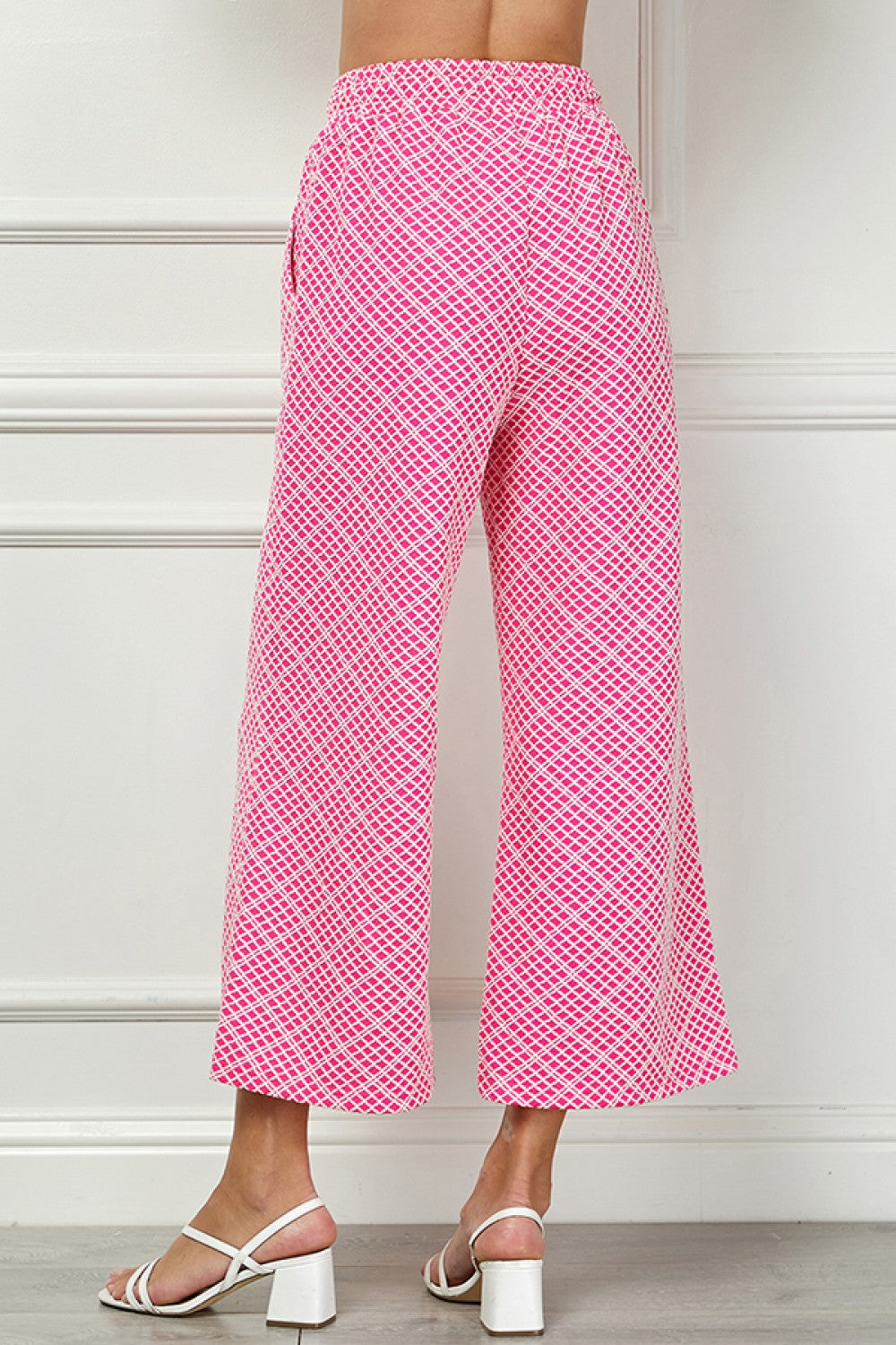 The Franny Pink Plus Size Short Sleeve Textured Set