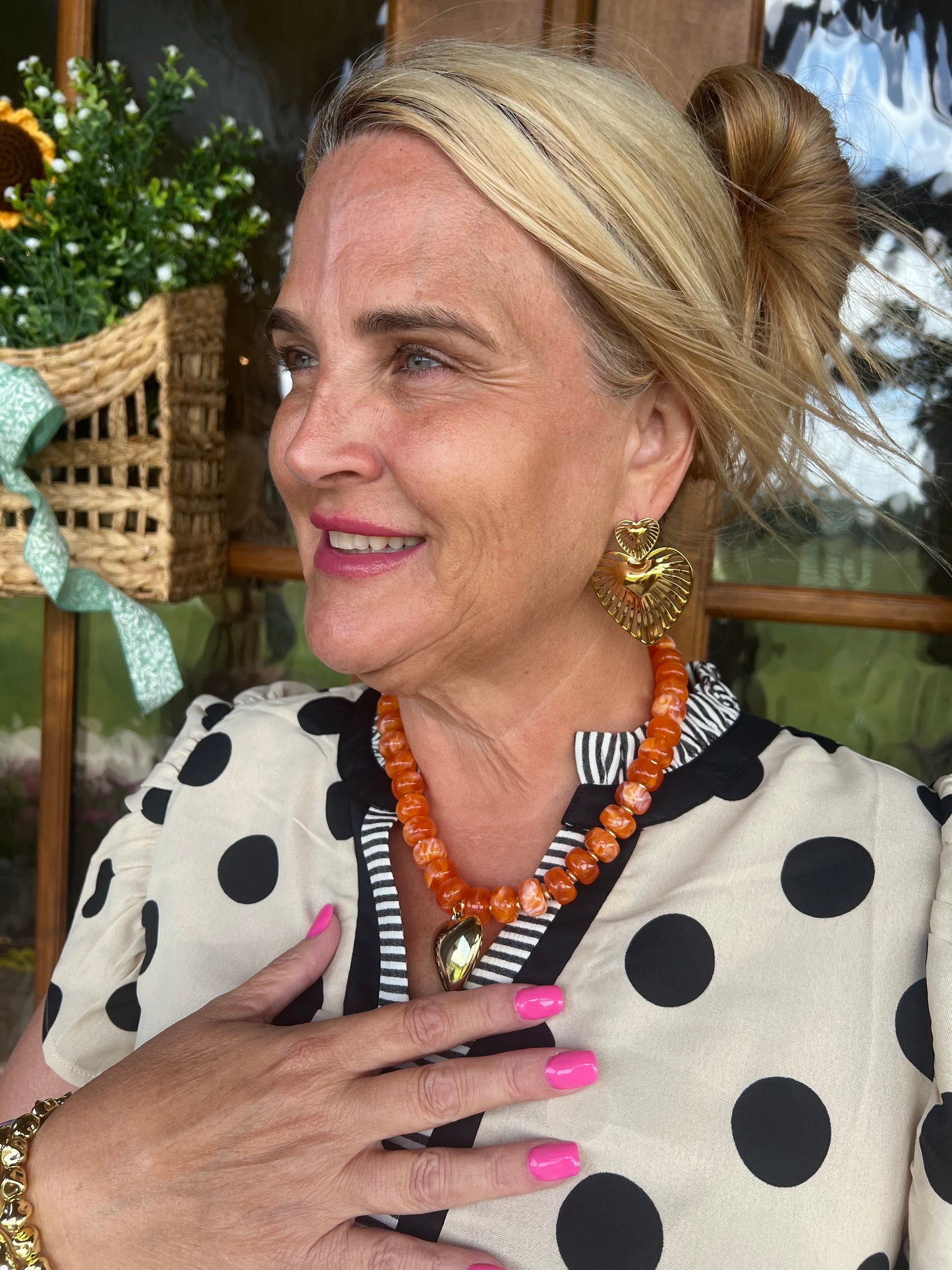 The Penny Orange Beloved Necklace