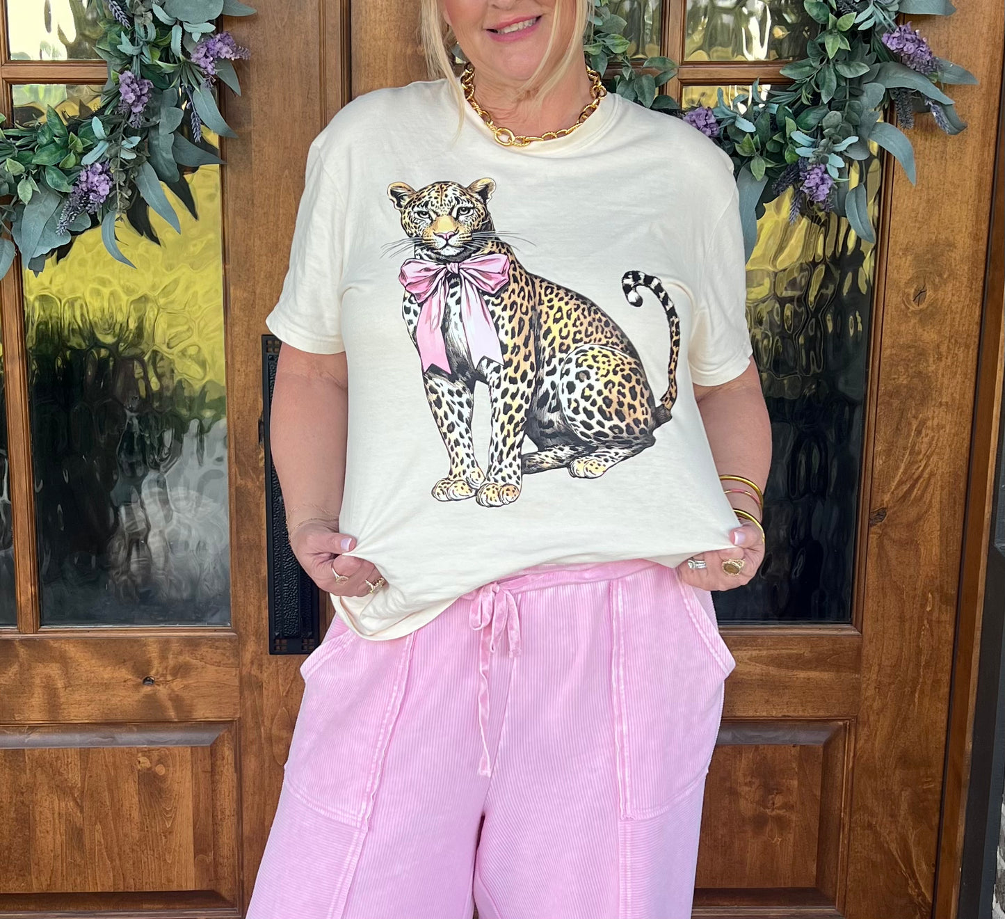 The Tracy Leopard Graphic Tee