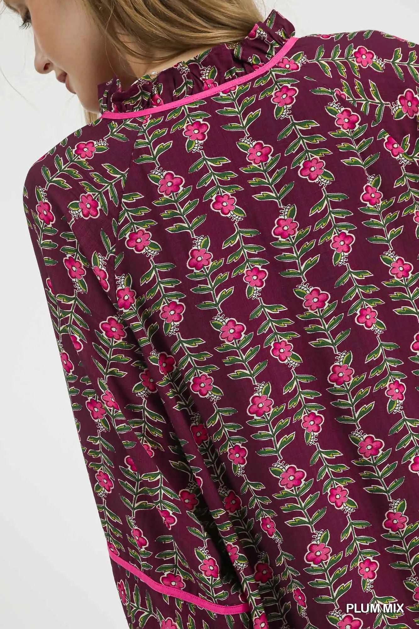 The Ellie Floral Vine Boho Tunic Dress