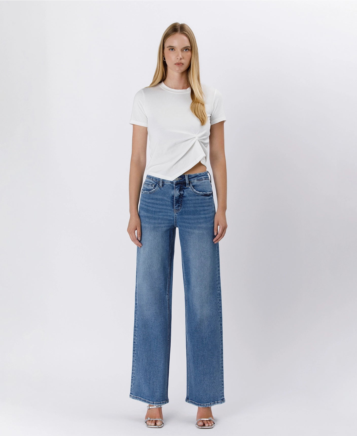 The Linley Tummy Control Super High Rise Baggy Wide Jeans
