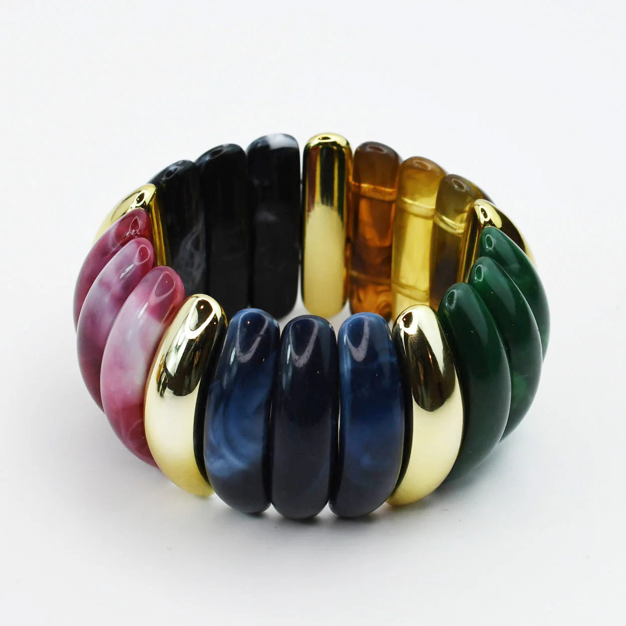 Multicolor Radiance Glow Stretch Bracelet