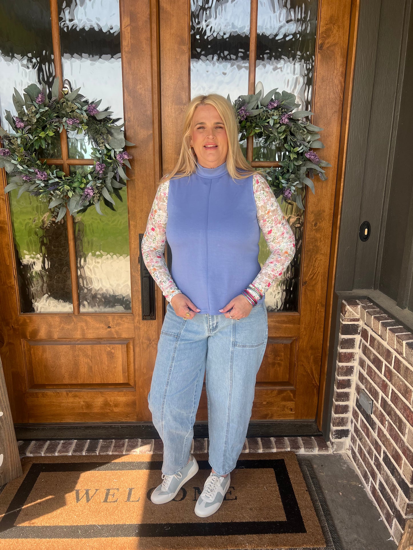 The Kylie Happy Blooms Lace Top