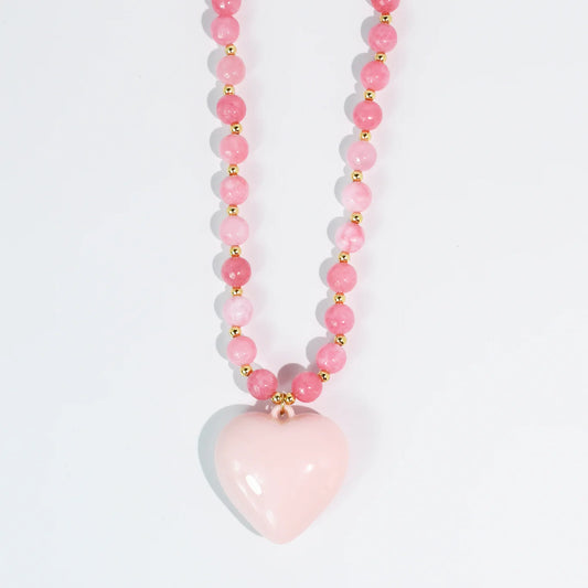 The Millie Sweet Rose Heart Necklace