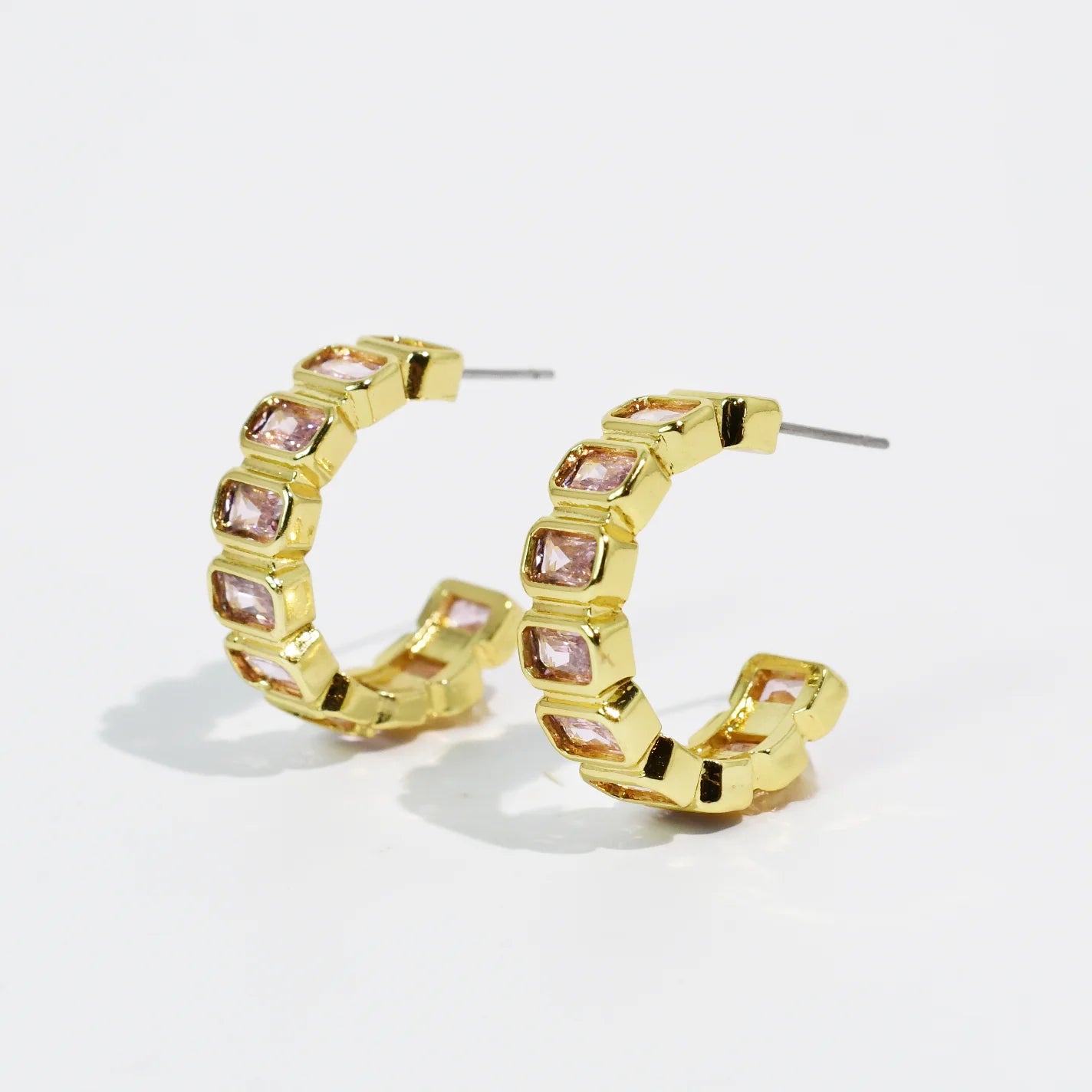 The Macy Spark Pink Hoops
