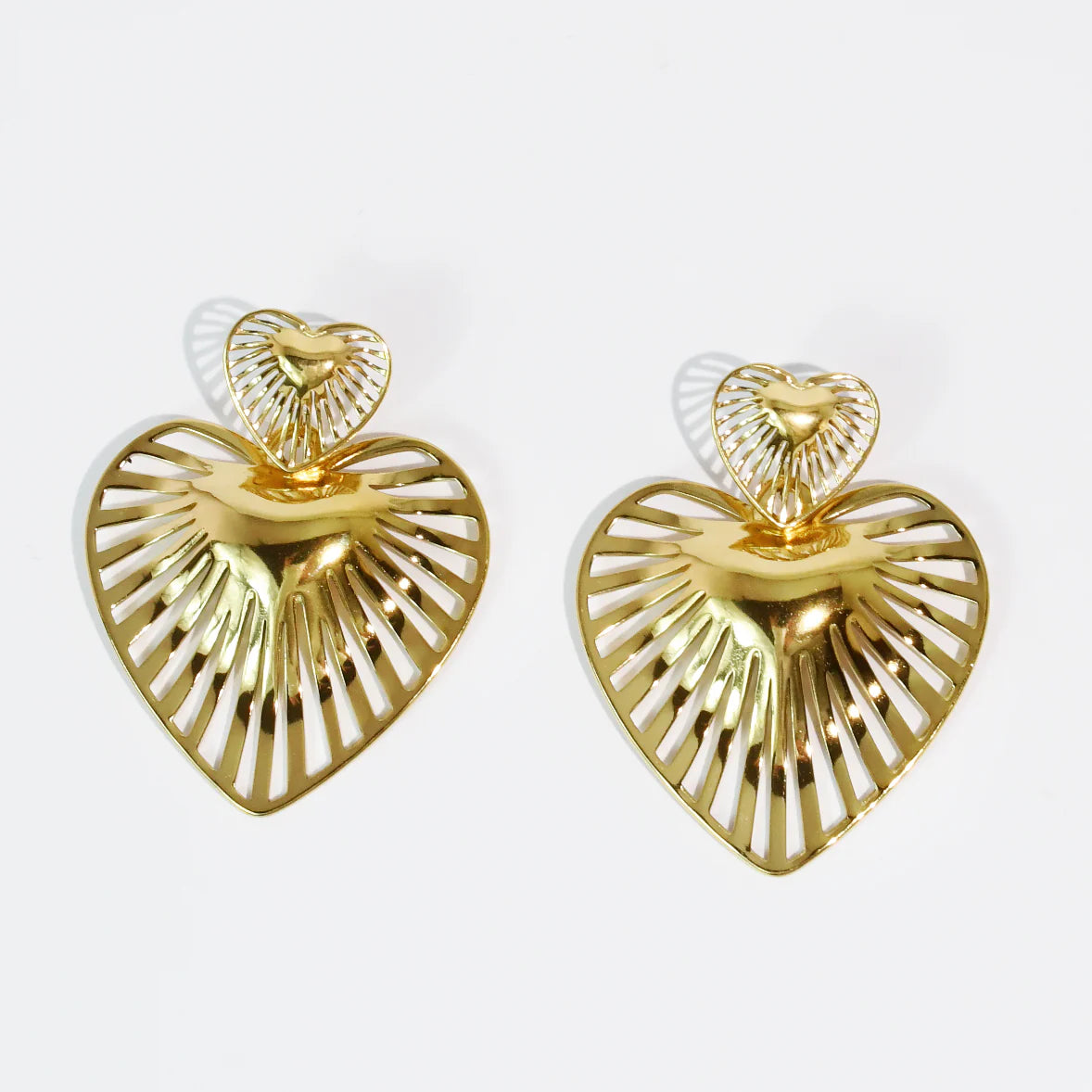 The Stella Heart Of Gold Earrings