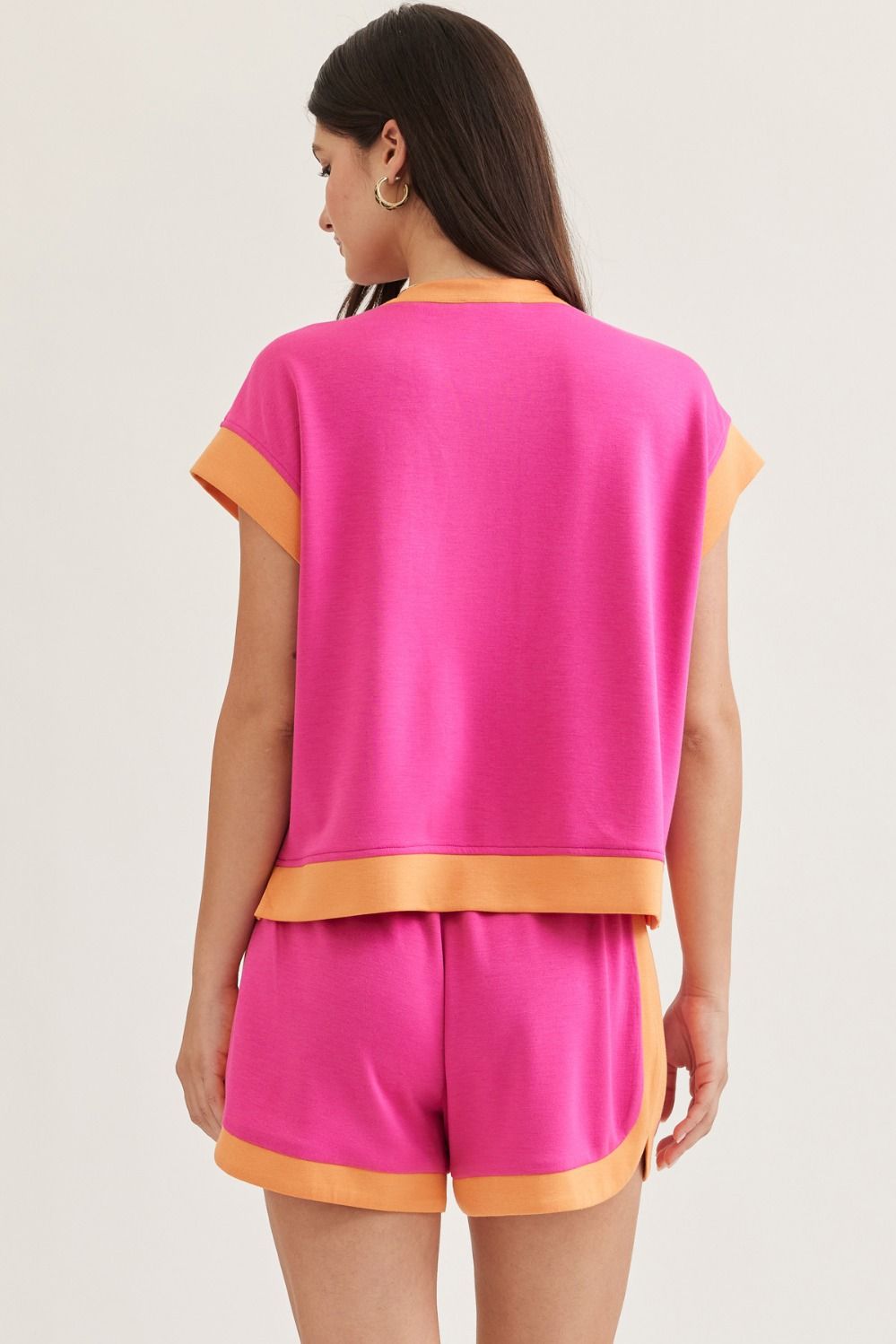 The Maranda Pink/Orange Short Set