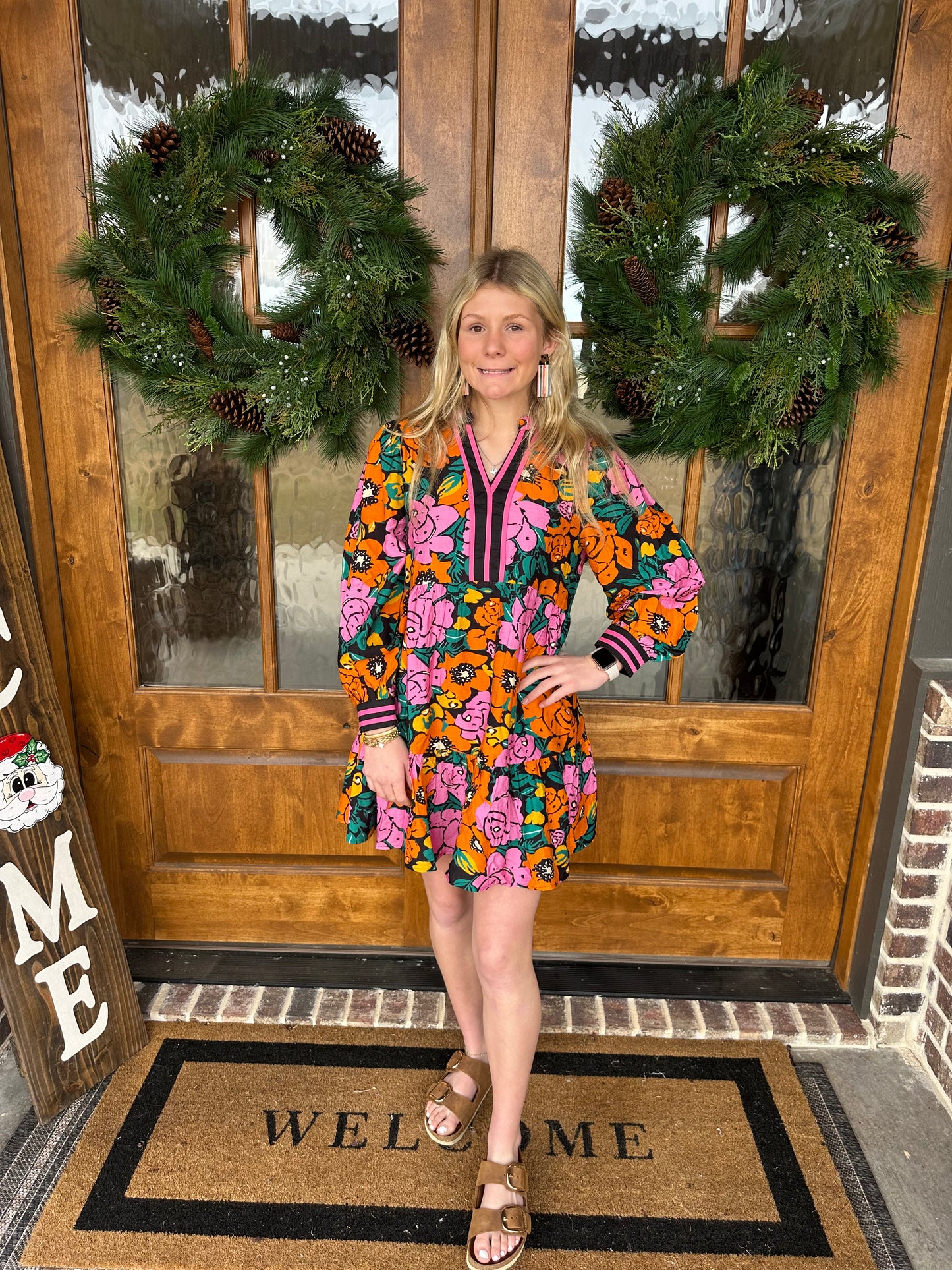 The Scarlett Bright Floral Dress