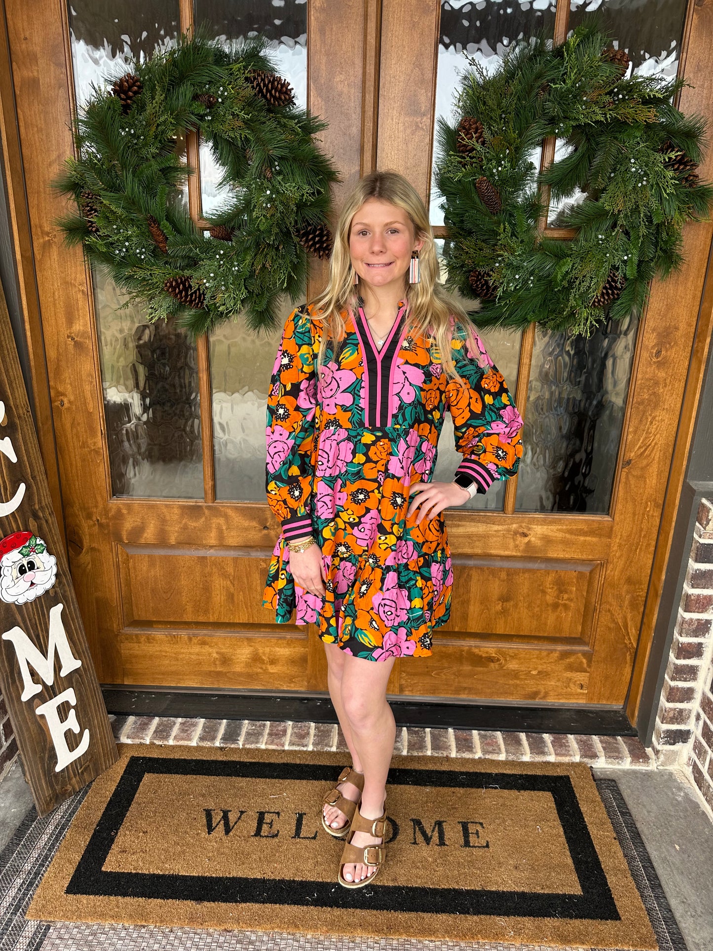 The Scarlett Bright Floral Dress