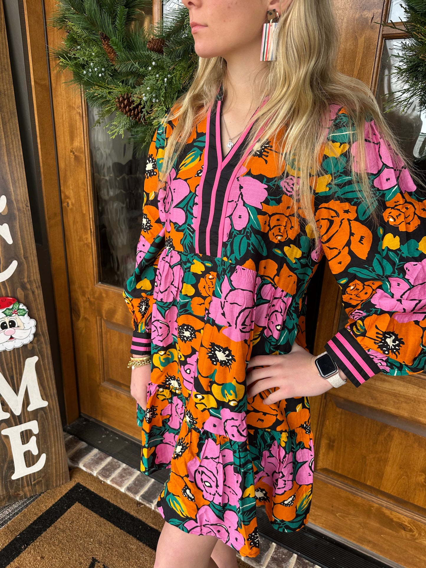 The Scarlett Bright Floral Dress