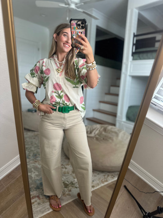 The Kassidy Floral Collared Top