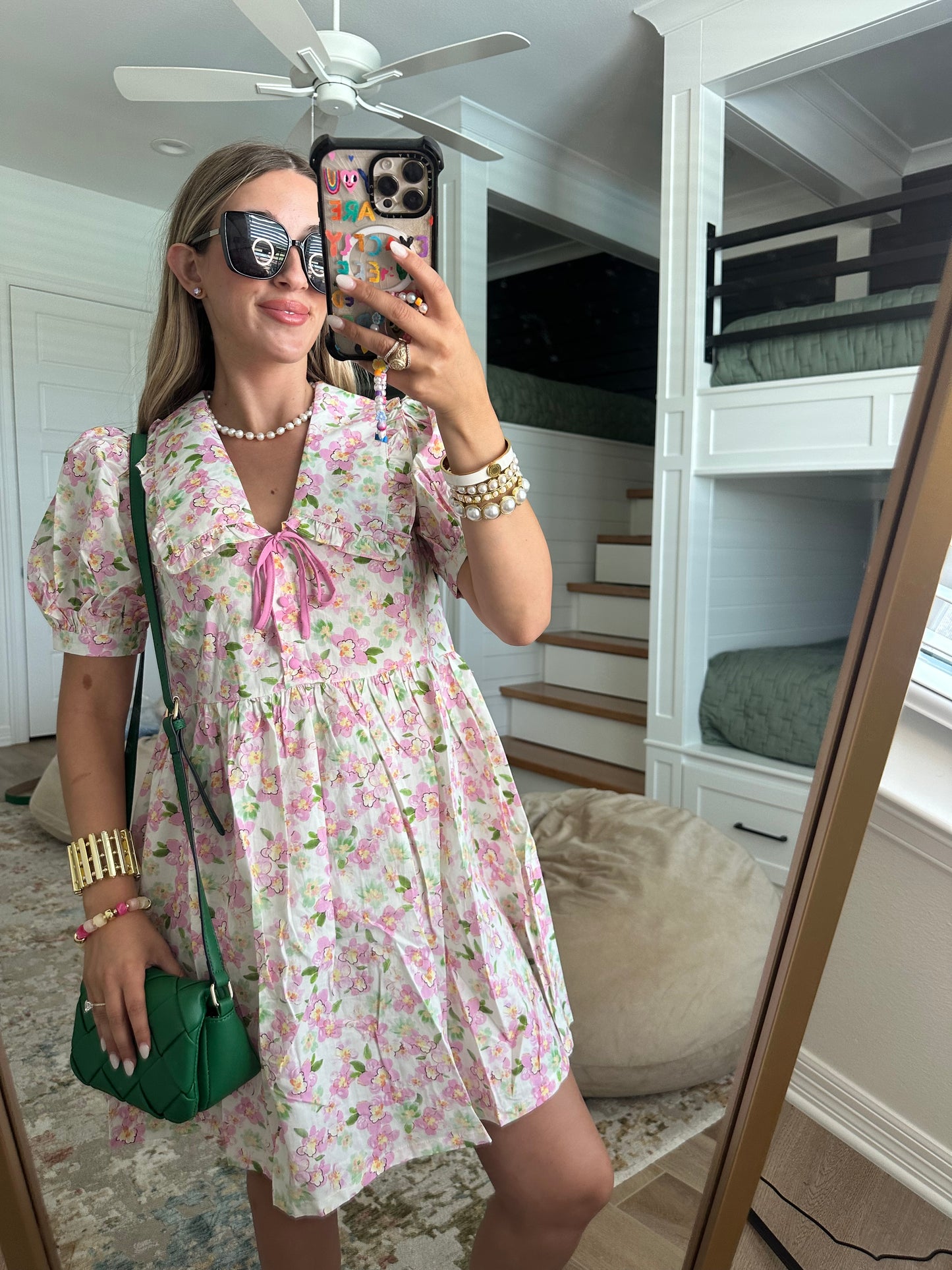 The Annie Sweet Bloom Babydoll Mini Dress